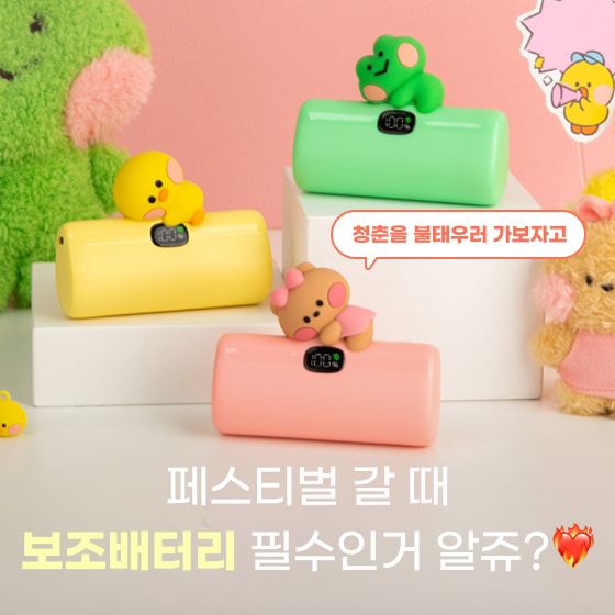 페스티벌 갈 땐 보조배터리 필수