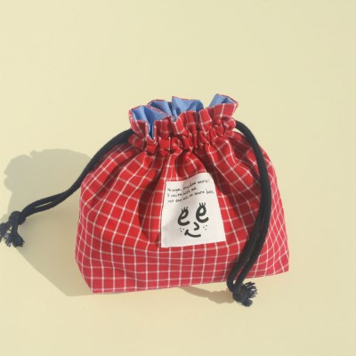 Check string pouch_Red