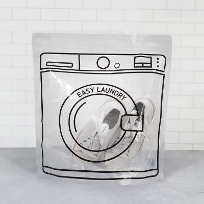 앤클루션 투명 비닐 세탁기 담금세탁 스탠드 지퍼백 특대(37x36)