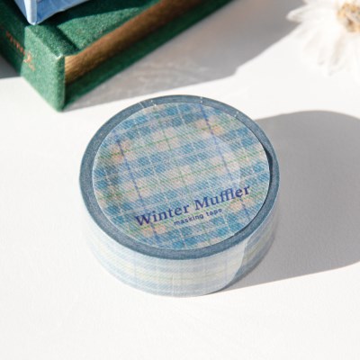 Winter Muffler Masking Tape [Misty Blue]