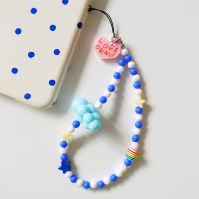 Sunday Sky-Blue Cloud Beads Strap