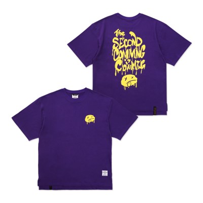 Second Coming Oversized Short Sleeves T-Shirts Purple