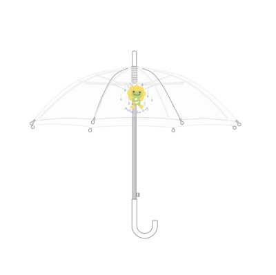 [피클스 더 프로그] 투명 장우산 (60cm)
