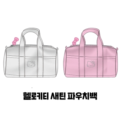 [sanrio] 헬로키티 새틴 미니토트백 (2종)