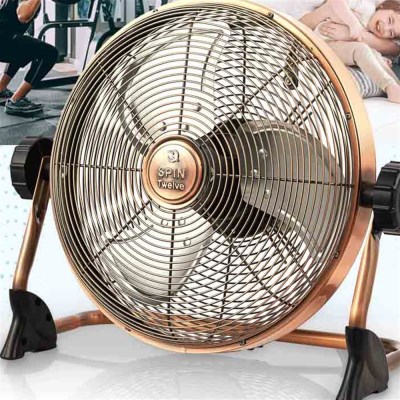 골드 메탈 무선 빈티지 캠핑용 탁상형선풍기