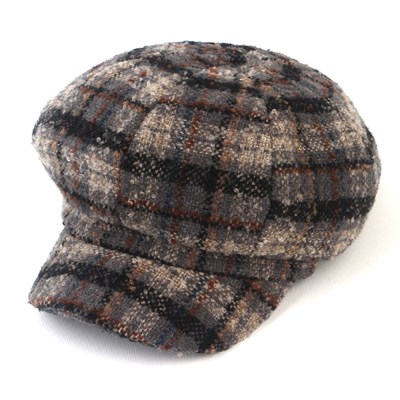 Brit Check Gray Newsboy Cap 뉴스보이캡