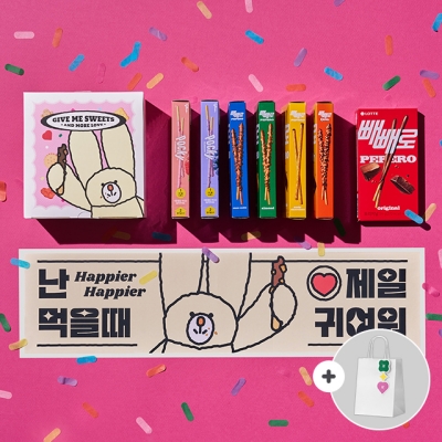 빼빼로데이 쿠키버니 과자 선물세트 291g