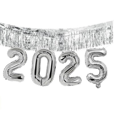 신년선물, 신년파티,연말파티2025 풍선 파티가랜드수술 실버세트2025