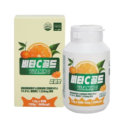 비타C골드(감귤맛) 1.5g80정