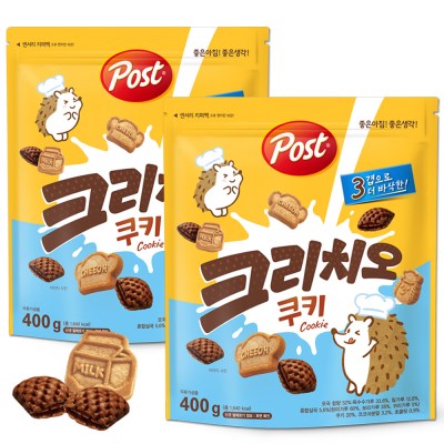 포스트 크리치오 쿠키 400g + 400g /씨리얼/더 바삭한 쿠키 맛