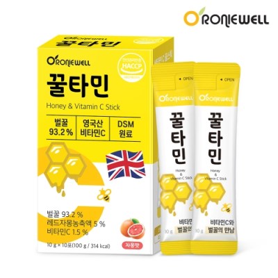 로니웰 꿀비타민100g (자몽맛) 10gx10포