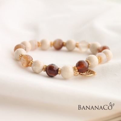 Brown jade bracelet