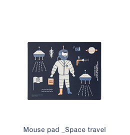 Mouse pad space travel