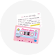 Cassette Card Set_Pink Pop