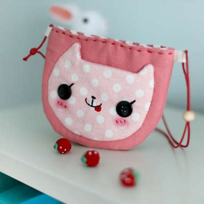 [DIY]핑크고양이 미니가방 만들기 패키지
