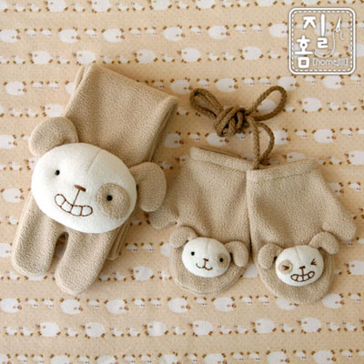 [DIY]바둑이 목도리&장갑 만들기