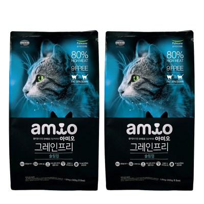 아미오 고양이사료 슬림업(다이어트) 1.8kg x 2개_(787824)