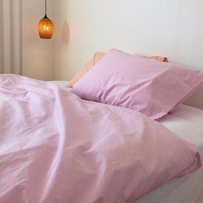 Solid Pillow Cover (Pink Panther)