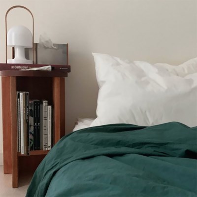 Solid Bedding Cover (Smoke Green)