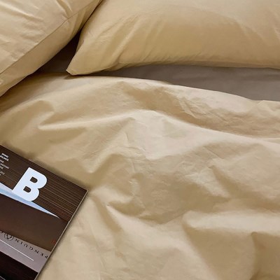 Solid Bedding Cover (Butter)