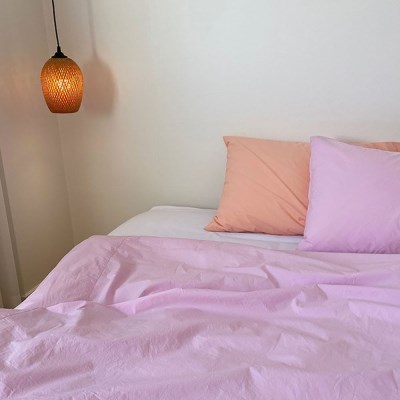 Solid Bedding Cover (Pink Panther)