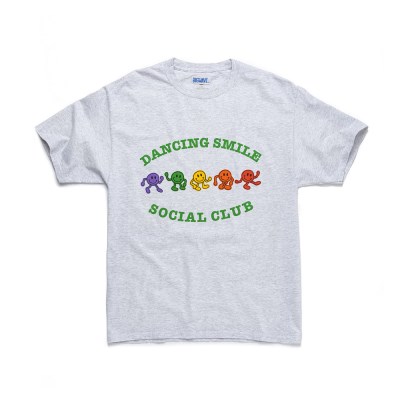 [BIGWAVE COLLECTIVE] DANCING SMILE TEE (1% ASH)