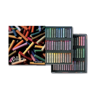 [문교]갤러리 원형파스텔 90색(전문가용)_(12647422)