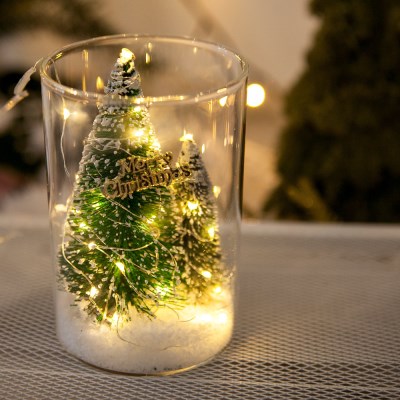 LED 스노우트윈트리글라스set 15cmR (DIY) 크리스마스