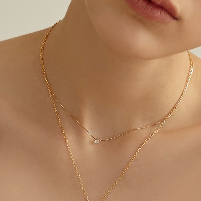 [신민아,류이서,미주,미연 착용][silver925]starry cubic necklace