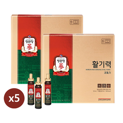 [정관장 공식] 활기력 20ml x 16병 5박스 (80일분)