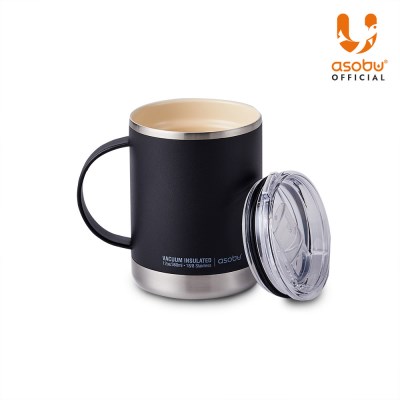 [리퍼상품] 아소부 세라믹 스텐 진공 보온보냉 얼티밋머그360ml 블랙