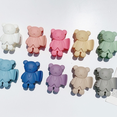 [1+1][10color] 귀여운 신사 곰돌이 파스텔 색감 테디 베어 집게핀
