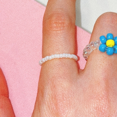 Pearl Fine Color Beads Ring