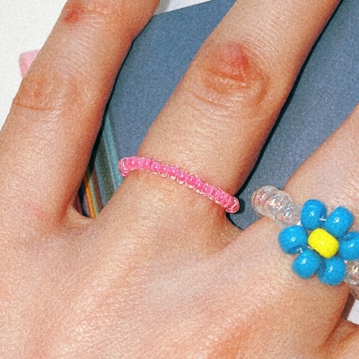 Pinksoda Fine Color Beads Ring