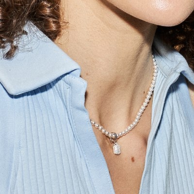 [silver925]Bianca pearl necklace