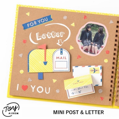 Toy Album Deco Mini parts - Mini Post＆Letter