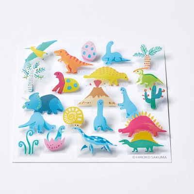 [HITOTOKI] Pop-up Stickers - Dinosour
