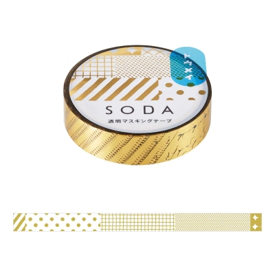 [SODA] Masking Tape Clear (10mm)(Foil Pressing Type)