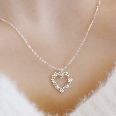925 Silver Edelin Heart Necklace/ 에델린