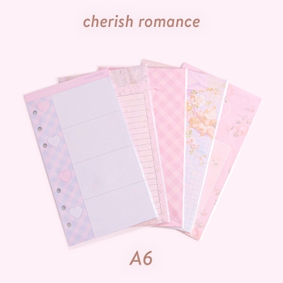 [ A6 속지 ] cherish romance (15 types)