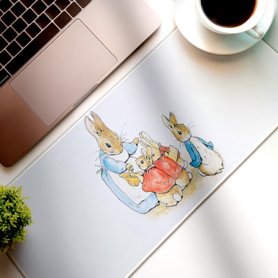 Peter the Rabbit 논슬립 와이드 데스크매트 장패드 책상덮개