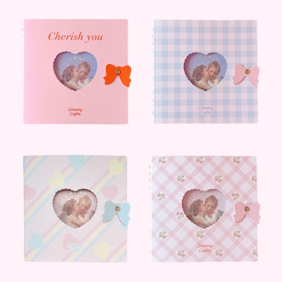 Heart Pocket ♡ twin ring notebook [ 6 types ]