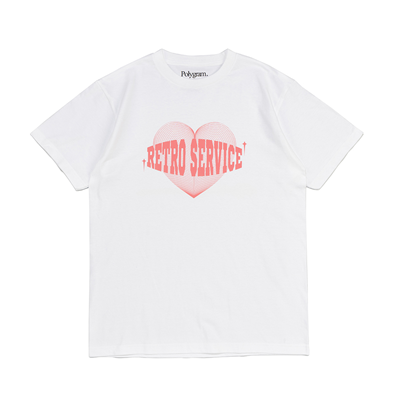 POLY HEART T-SHIRTS (WHITE)