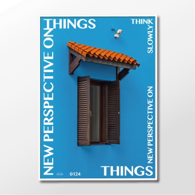 슬로우웍스 미드센츄리 인테리어 감성 포스터 / New things