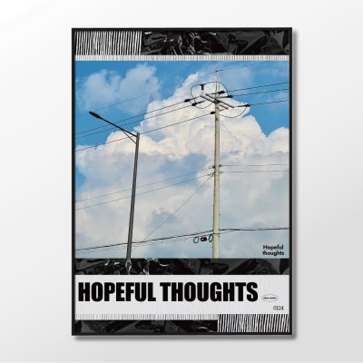 슬로우웍스 미드센츄리 인테리어 감성 포스터 / Hopeful thoughts II