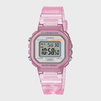 CASIO 카시오 LA-20WHS-4A 핑크 투명 젤리 여성 디지털시계