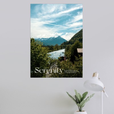 Serenity Interlaken 평온한 인터라켄 종이포스터그림