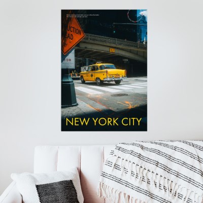 New york City 뉴욕시티 종이포스터그림