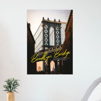 Brooklyn Bridge 브루클린 다리 종이포스터그림