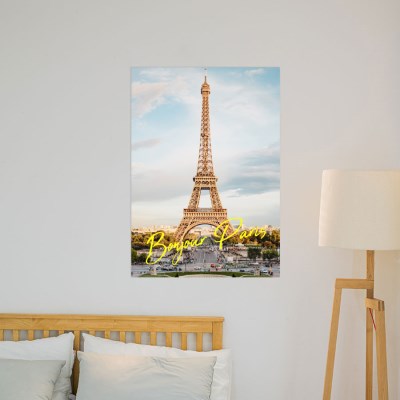 Bonjour Paris 봉쥬르 파리 종이포스터그림